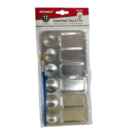 Motarro - Paint Palette - 12 Grid Metallic