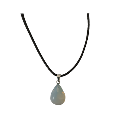 Earth Stone Collection - Teardrop Opal Stone Necklace