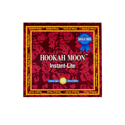 Hookah Moon Instant Lite Hookah Charcoal - 80 Pack