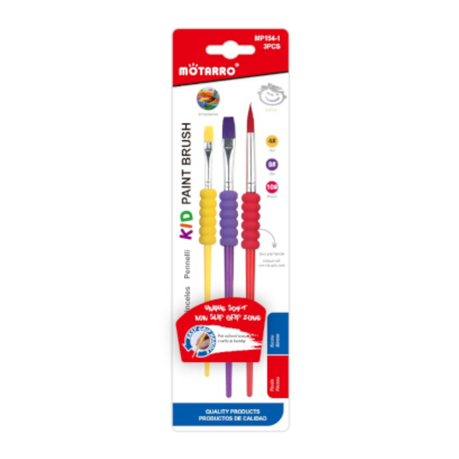 Motarro Kids Paintbrush - Set Of 3 - Detail