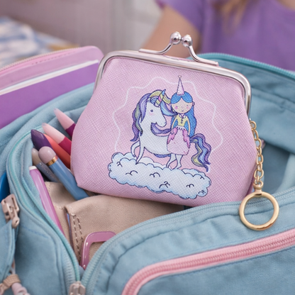 Purse with Clip - Unicorn Princess