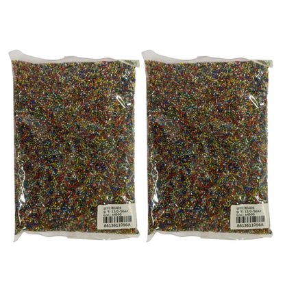 Seed Beads 450g - 2 Pack - Large Neon