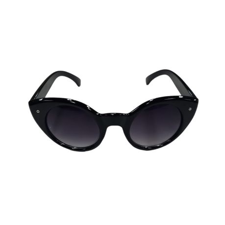 Solar X Cat-Eye Classic Sunglasses Gradient Lens UV400 - Gloss Black