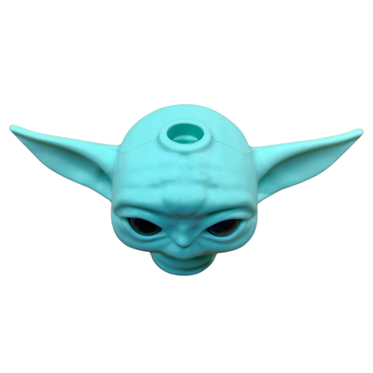 Silicone Rasta Pipe - Yoda - Yellow