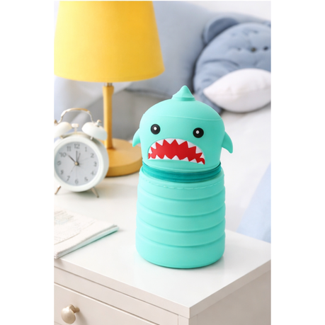 Motarro Silicone Pencil Case Shark - Orange