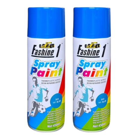 Fashine 1- Spray Paint 450ml - Blue 2 Pack
