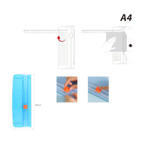 Motarro A4 Paper Cutter Trimmer - Blue