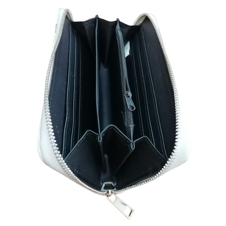 Protea Wallet - Antique White (Can Hold Cards) 10×19.5×2.5cm