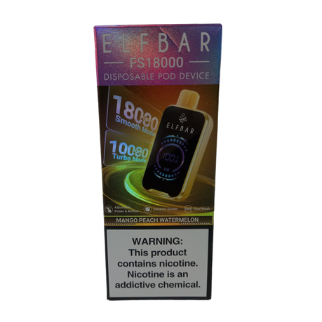Elf Bar 18000 Puffs Disposable Vape - Mango Peach Watermelon - 2 Pack