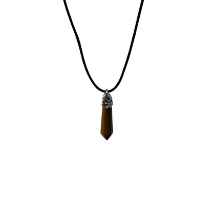 Earth Stone Collection - Tigers Eye Bracelet And Ice Drop Necklace Set