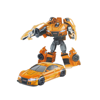 Super Robot Action Figures - 2 Pack - Orange & Yellow