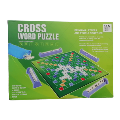 Cross Word Puzzle - 4 Racks And 100 Tiles