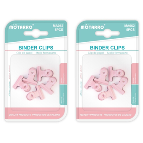 Motarro Binder Clips Pack 5PC - 2 Pack - Green