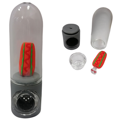 Silicone Rasta Pipe - Tube - 12 Pack