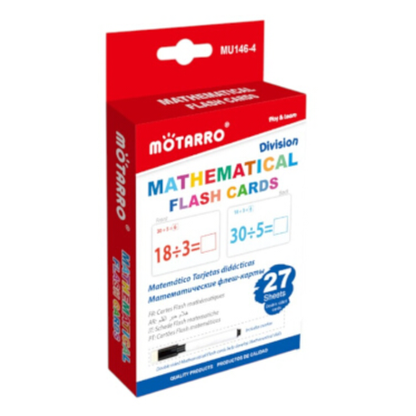 Motarro Mathematical Flash Cards 27 Sheets - Subtraction