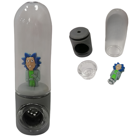 Silicone Rasta Pipe - Tube - 12 Pack
