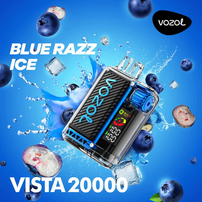 Vozol Vista 20000 Puff Disposable Vape - Blue Razz Ice - 50mg