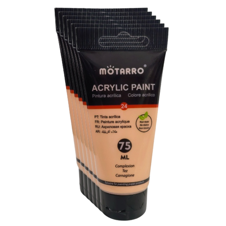 Motarro - Acrylic Paint - 75ml - 6 Pack - Mauve Pale