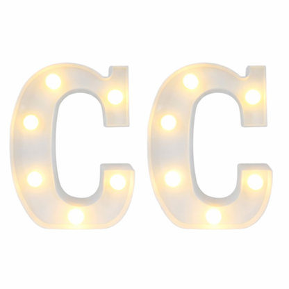 Motarro Led Letter Light 22cm - 2 Pack - White Letter S