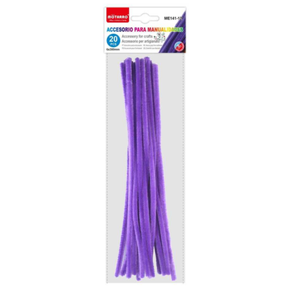 Motarro - Chenille Stems 6mmx30cm 20PCS Purple