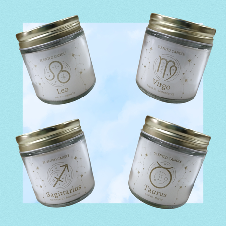 Horoscope Vanilla Scented Candles - 12 Pack