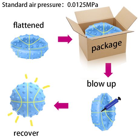 Basket Ball Fidget Pop It - Blue, Plus Pump - 2 Pack