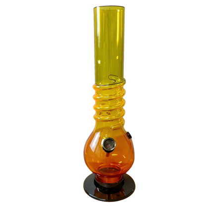 Acrylic Water Bong Rasta Color 26cm - Round