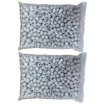 Wooden Beads +-1KG - 2 Pack - White 12mm