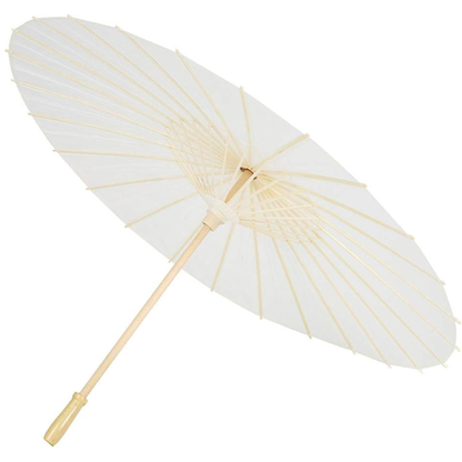 Bamboo Paper Parasol Umbrella - White
