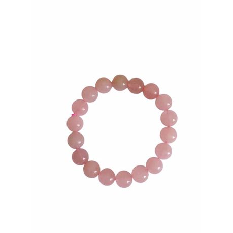 Earth Stone Collection - Rose Quartz Bracelet and Bullet Necklace Set
