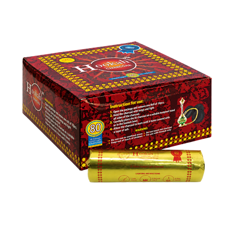 Hookah Moon Instant Lite Hookah Charcoal - 80 Pack