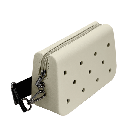 Coco EVA Croc Crossbody Bag - Lightweight Waterproof Shoulder Bag - Pastel Purple