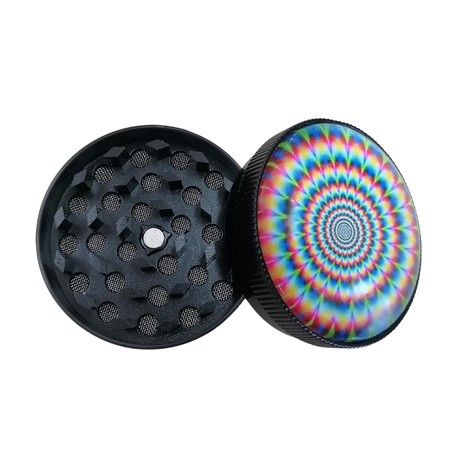 Herb Grinder 3 Piece Aluminum 50 x 36mm - Hypnotic