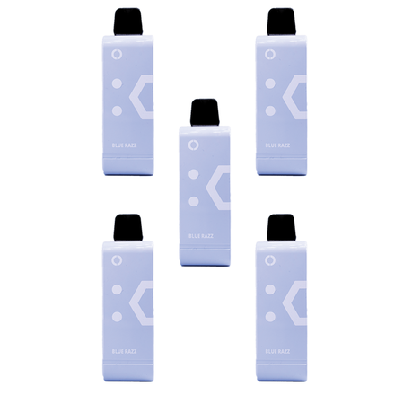 Elf Bar 9000 Puffs Rechargeable Pod 50mg - Blue Razz - 5 Pack