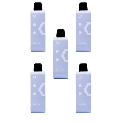 Elf Bar 9000 Puffs Rechargeable Pod 50mg - Blue Razz - 5 Pack