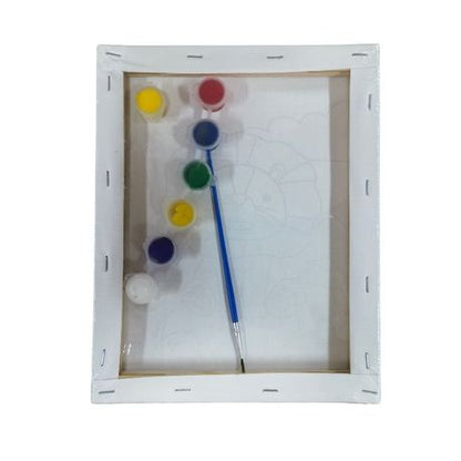 Motarro Printed Canvas - Paint-In Frame Canvas Kit (20 × 25 cm) - Giraffe