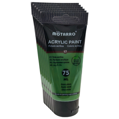 Motarro - Acrylic Paint - 75ml - 6 Pack - Vermilion