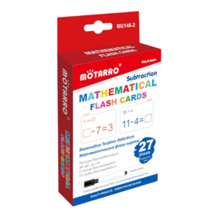 Motarro Mathematical Flash Cards 27 Sheets - Addition