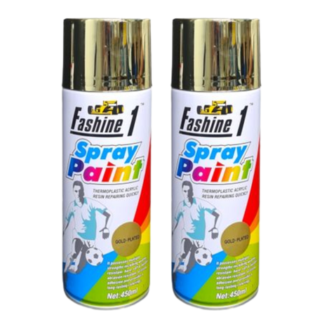 Fashine 1 Spray Paint 450ml - 2 Pack - Bright Chrome