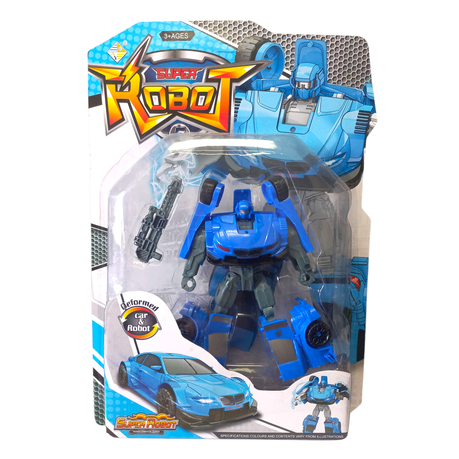 Super Robot Action Figures - 2 Pack - Blue & Green