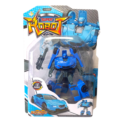 Super Robot Action Figures - 2 Pack - Blue & Green