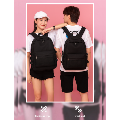 Waterproof Travel Backpack - Pink, Black