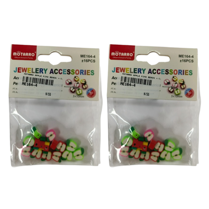Motarro Apple Fimo Beads +-16PC - 2 Pack