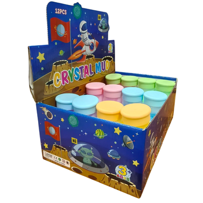 Milky Star Crystal Mud Slime - 12 Pack