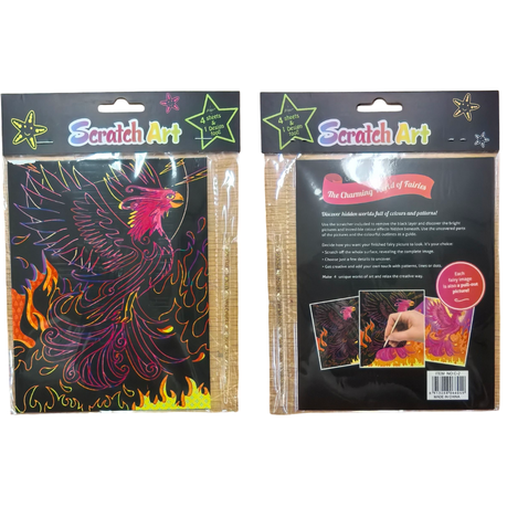 Scratch Art Pad - 4 Pack