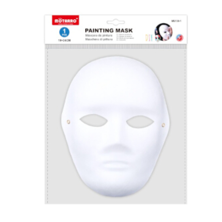 Motarro Painting Mask White - Royal 19x13cm
