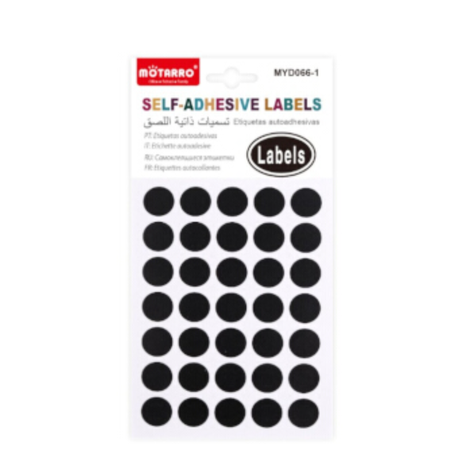 Motarro Self Adhesive Labels 5 Sheets - Smiley