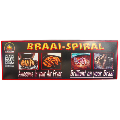 Braai Spiral - Stainless Steel Meat Holder for Braai & Air Fryer