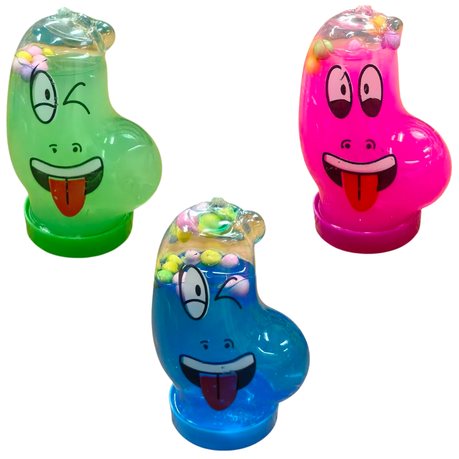 Glitter Funny Face Crystal Mud Slime - 24 Pack