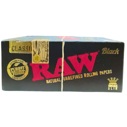 RAW Classic Black King Size Rolling Papers - 5 Pack